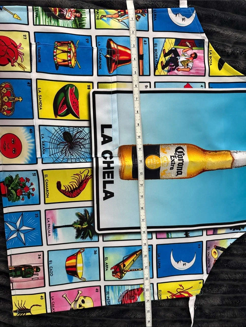 Blue & Multicolor 'La Chela' Kitchen Apron
